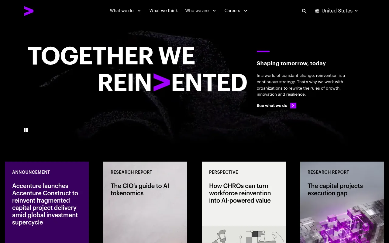 Accenture Song homepage