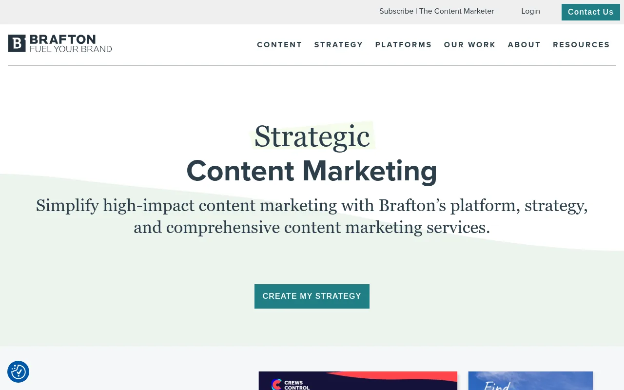 Brafton homepage