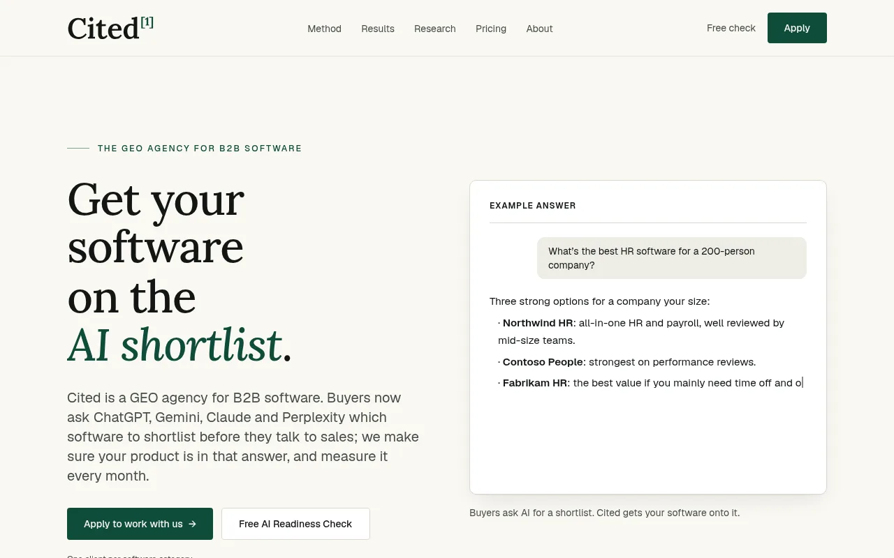 Cited homepage