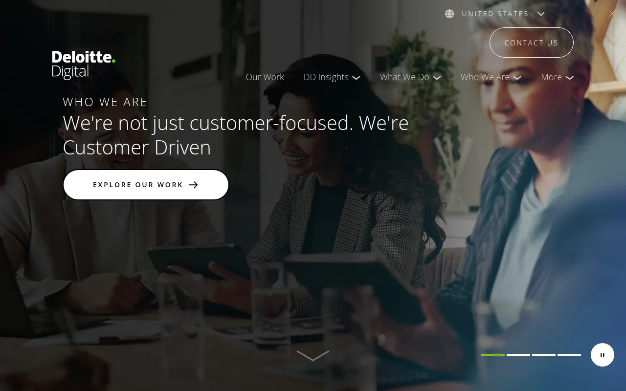 Deloitte Digital homepage