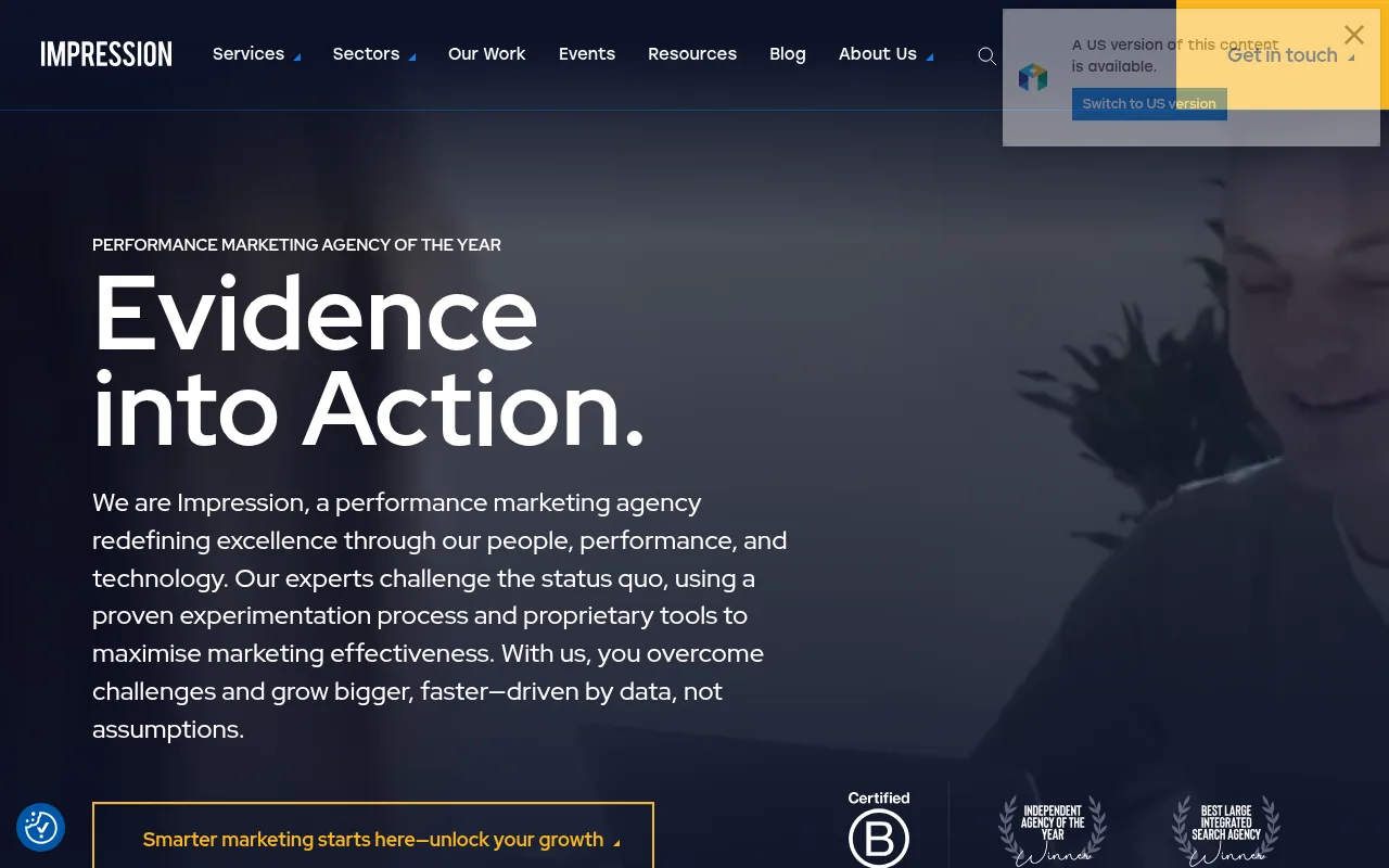 Impression homepage