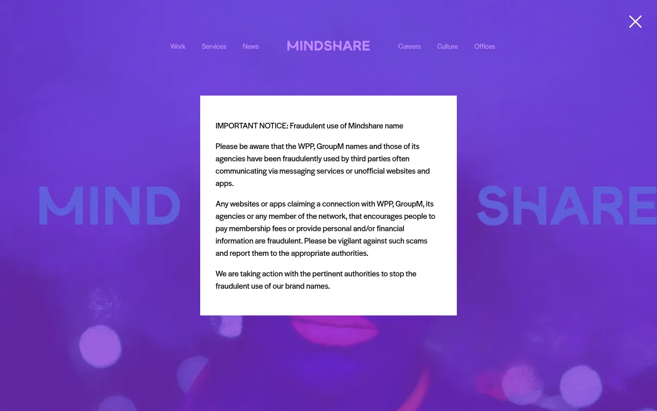 Mindshare homepage
