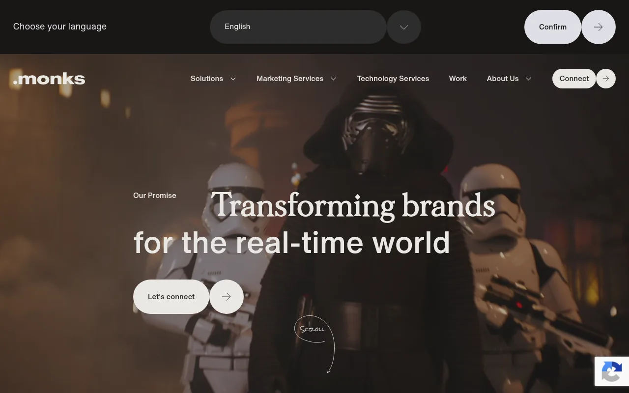 Monks homepage