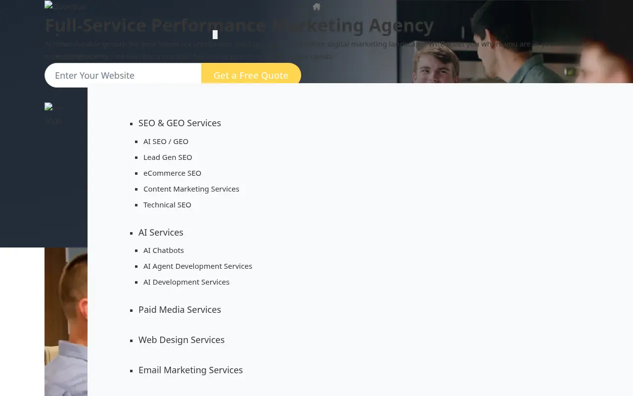 OuterBox homepage