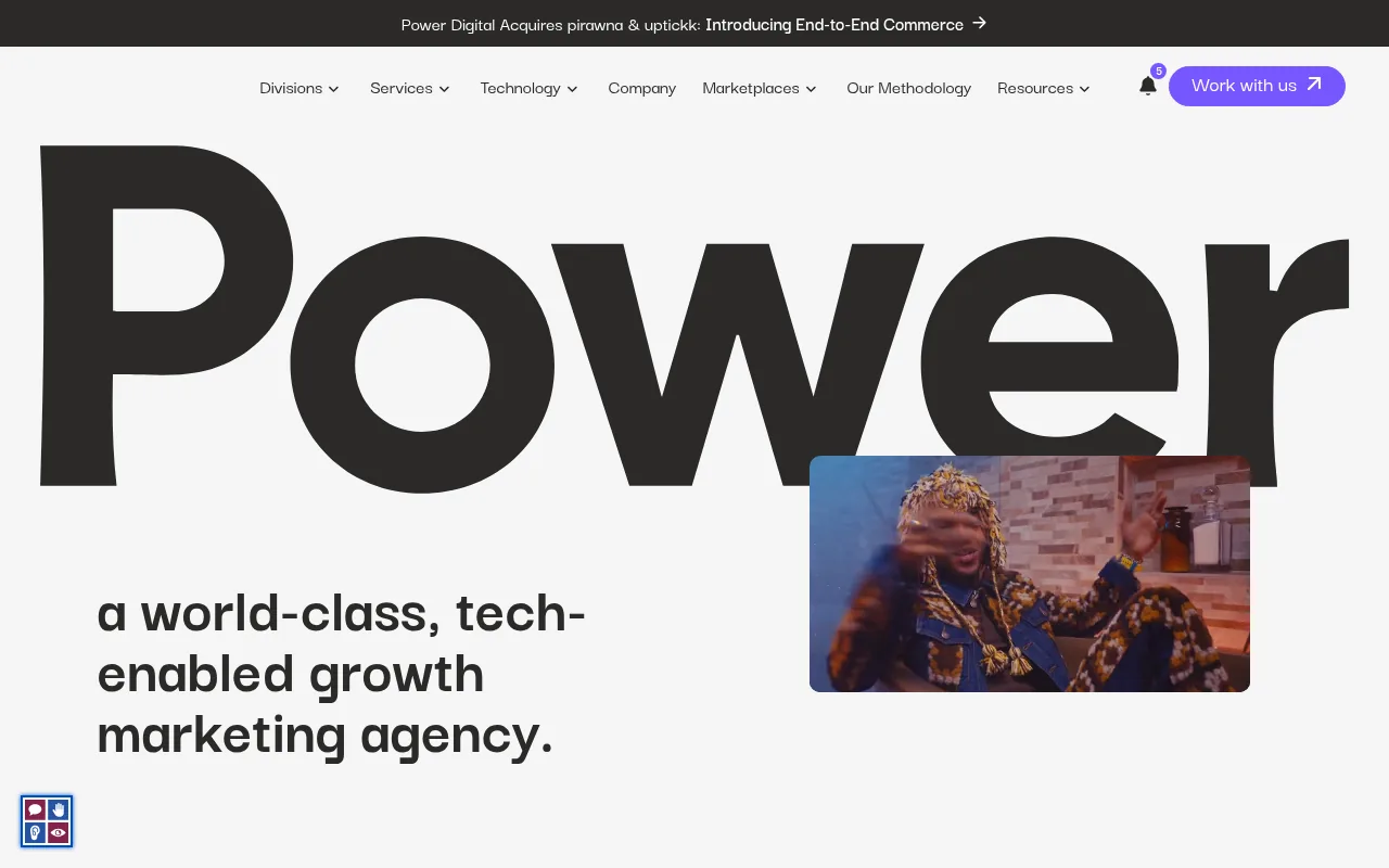 Power Digital homepage