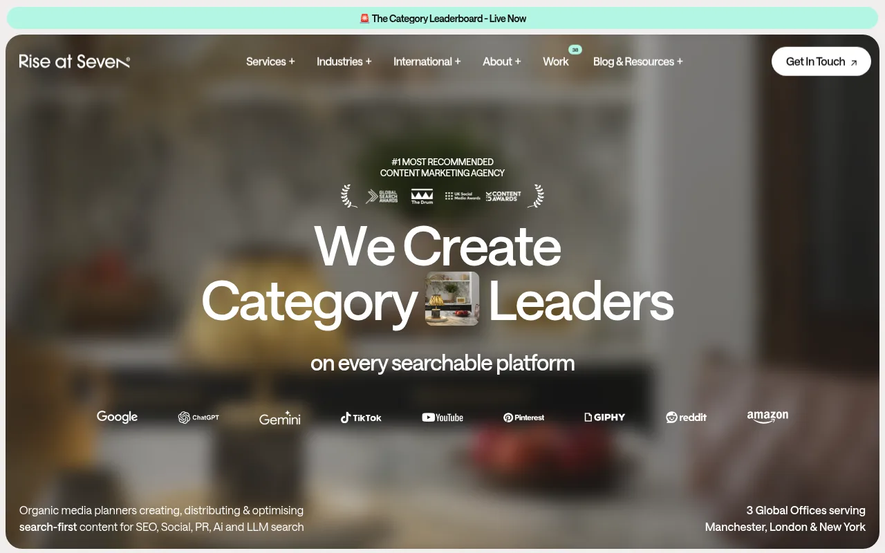 Rise at Seven homepage