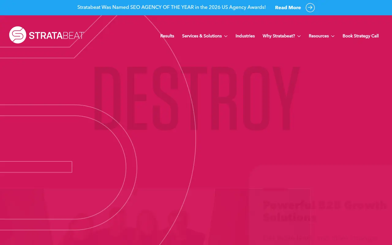 Stratabeat homepage