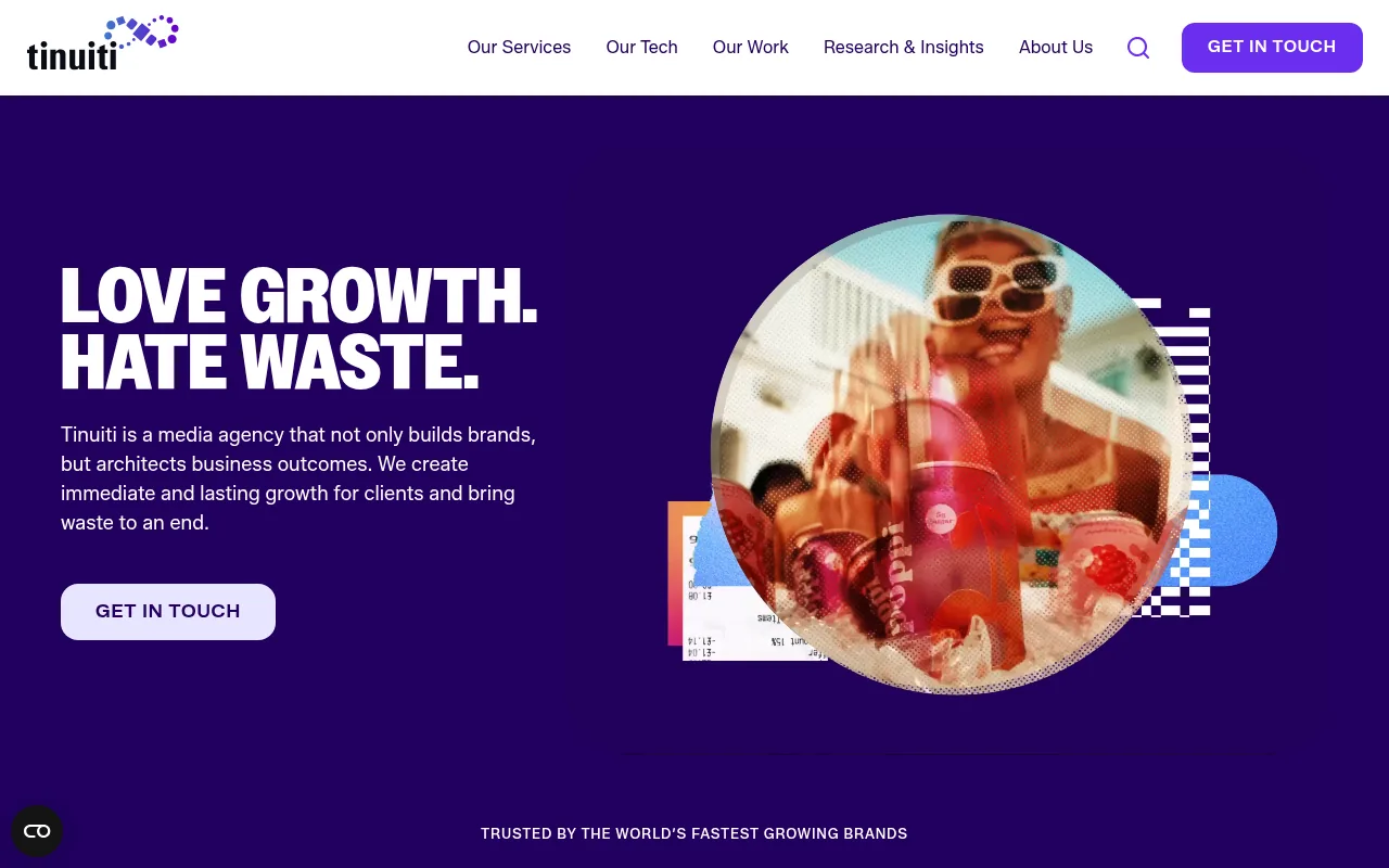 Tinuiti homepage