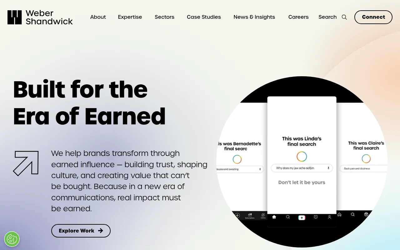 Weber Shandwick homepage